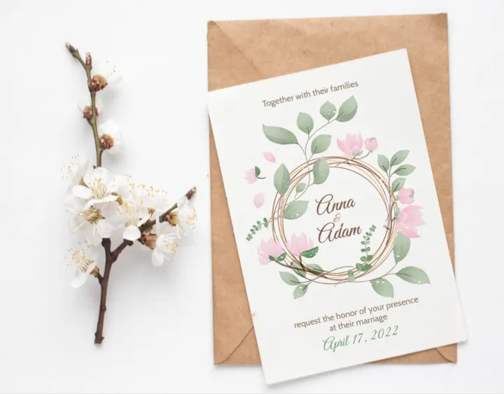 Rustic Wedding Thank You Card For Fall
