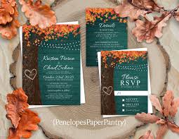 Fall Tree Wedding Invitations